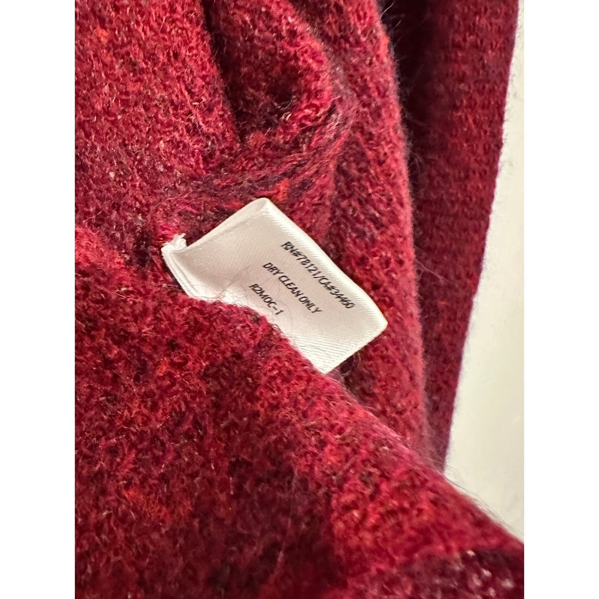 Eileen Fisher Open Front Draped Cardigan in Burgundy - Petite Small