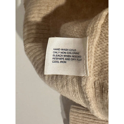 Gap Y2K Beige, Pink, Orange Argyle Lambswool Blend Sweater - Medium