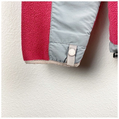 The North Face‎ Retro Gray/Red Vintage Fleece Jacket - Medium