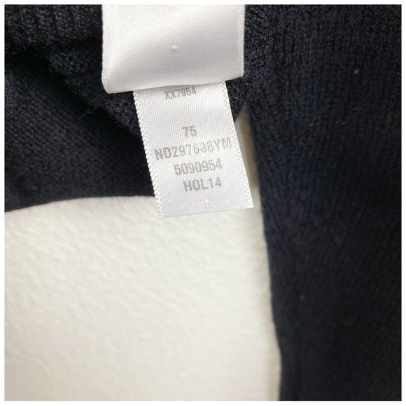 1901 Black Wool Cashmere Blend Sweater - Large