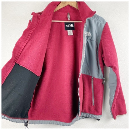 The North Face‎ Retro Gray/Red Vintage Fleece Jacket - Medium