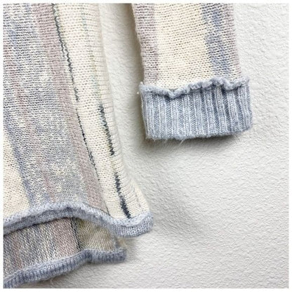 Chaser Pastel Striped Tunic Sweater - Small