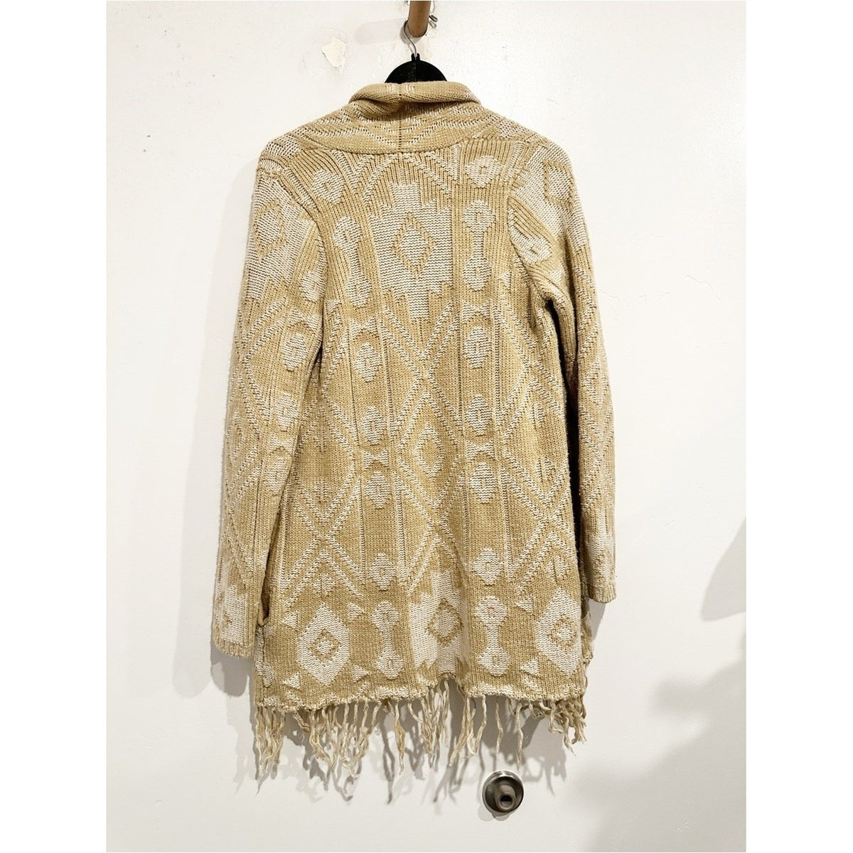 Show Me Your Mumu Nevada Sweater Brown Fringe Cardigan - Medium
