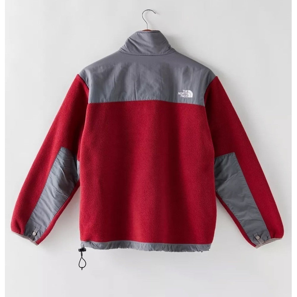 The North Face‎ Retro Gray/Red Vintage Fleece Jacket - Medium