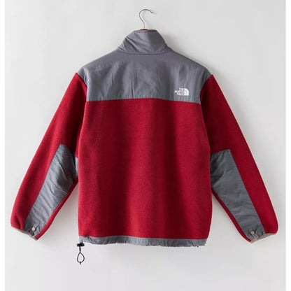 The North Face‎ Retro Gray/Red Vintage Fleece Jacket - Medium