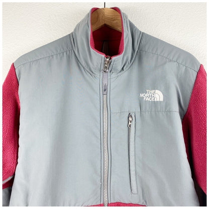 The North Face‎ Retro Gray/Red Vintage Fleece Jacket - Medium