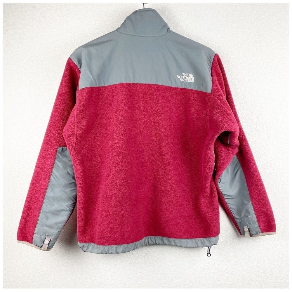 The North Face‎ Retro Gray/Red Vintage Fleece Jacket - Medium
