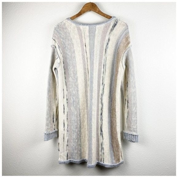 Chaser Pastel Striped Tunic Sweater - Small