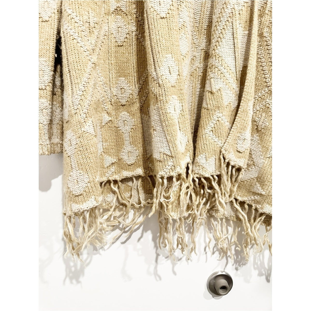 Show Me Your Mumu Nevada Sweater Brown Fringe Cardigan - Medium