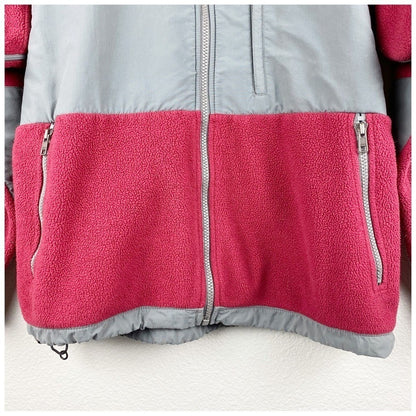 The North Face‎ Retro Gray/Red Vintage Fleece Jacket - Medium