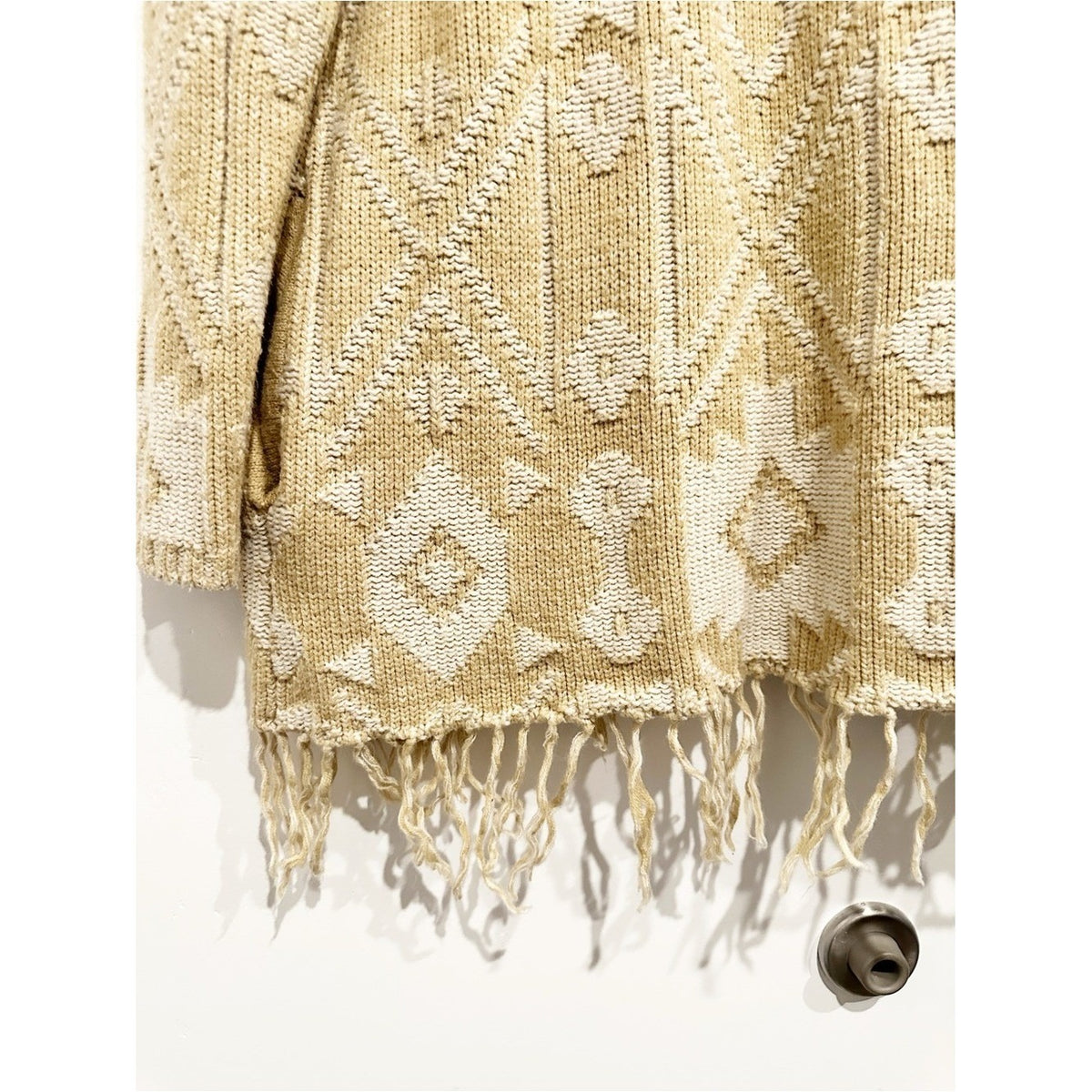 Show Me Your Mumu Nevada Sweater Brown Fringe Cardigan - Medium