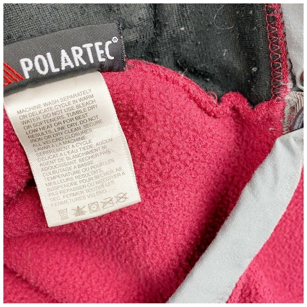 The North Face‎ Retro Gray/Red Vintage Fleece Jacket - Medium