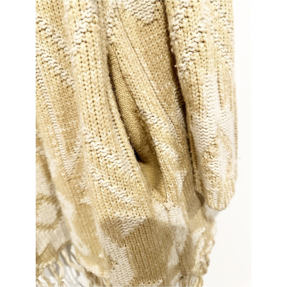 Show Me Your Mumu Nevada Sweater Brown Fringe Cardigan - Medium
