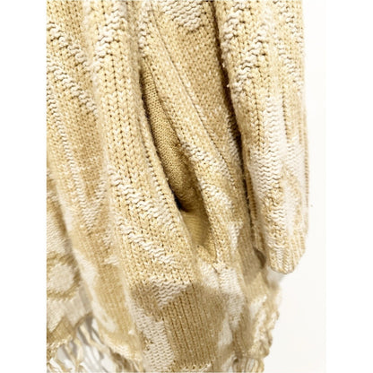 Show Me Your Mumu Nevada Sweater Brown Fringe Cardigan - Medium