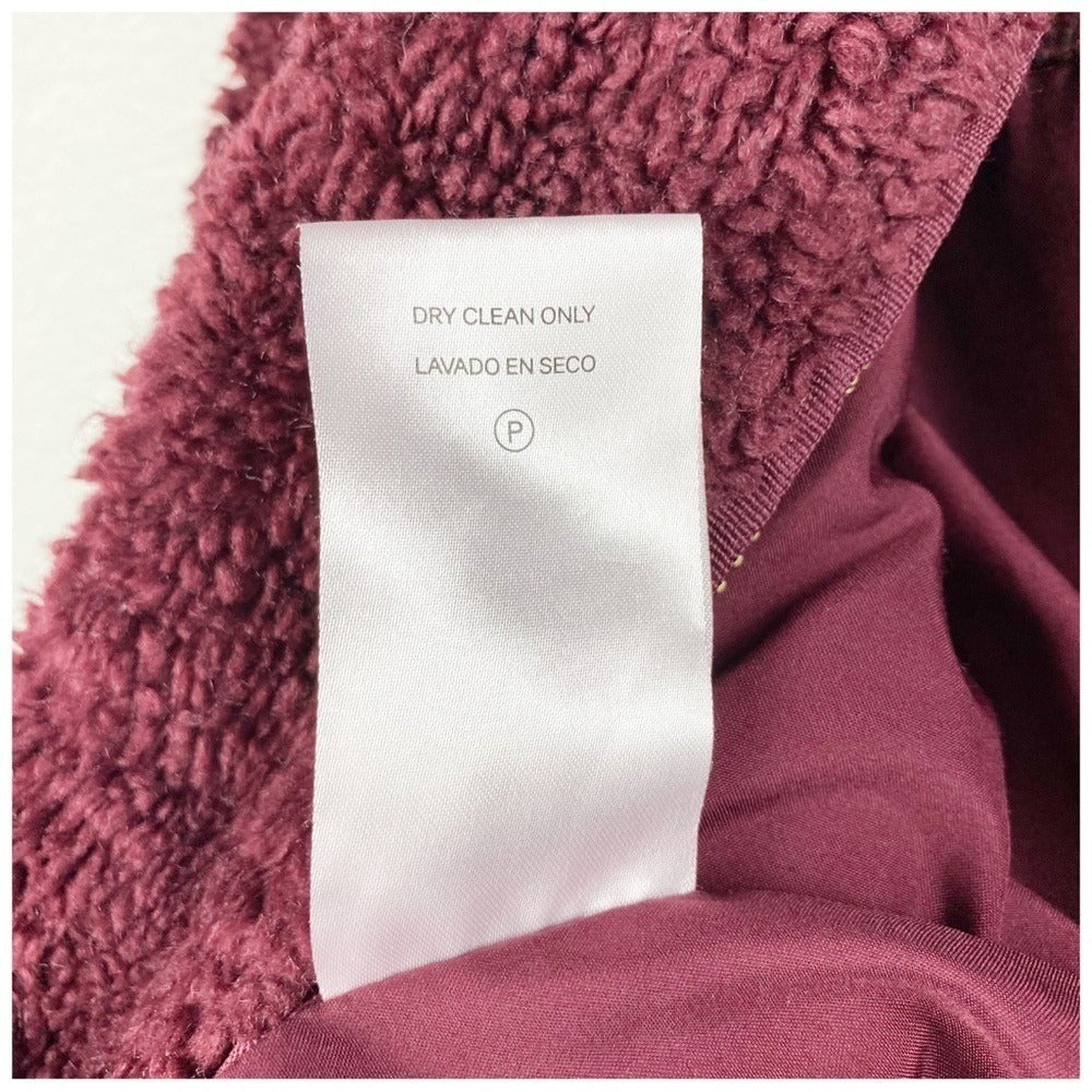 Pendleton Burgundy Fuzzy Jacket - Medium