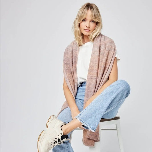 NWT L*SPACE Coastline Ombre Knit Scarf