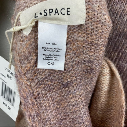 NWT L*SPACE Coastline Ombre Knit Scarf