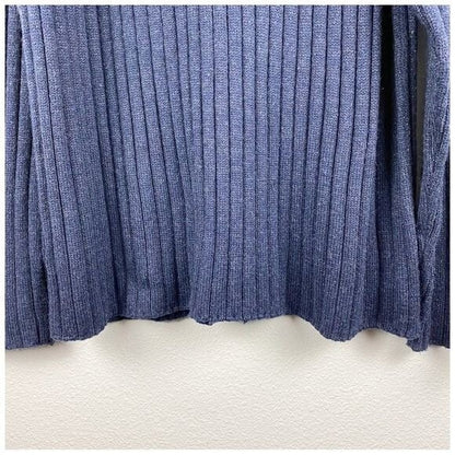 Bugle Boy Vintage Y2K Blue Mock Neck Sweater‎ - XL
