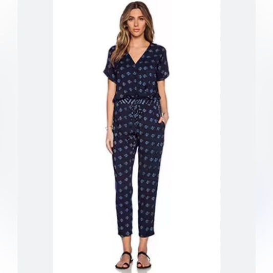 Velvet by Graham & Spencer Indian Challis Cady Jumpsuit in Multi Size Small
