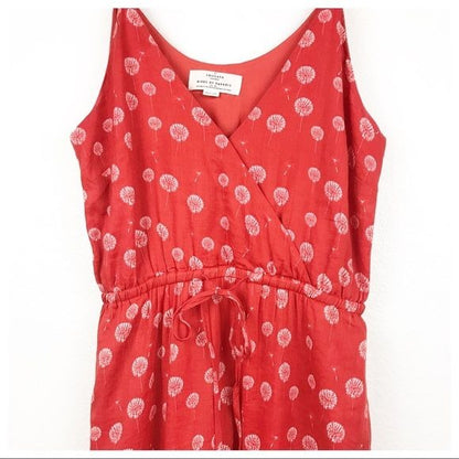 Trovata Birds of Paradise Red Dandelion Dress Size Medium