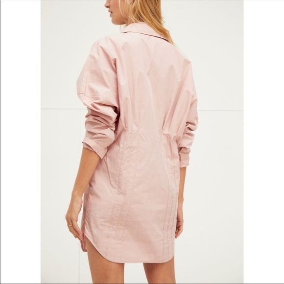 NWT Free People Taia Dress in Pink - XS