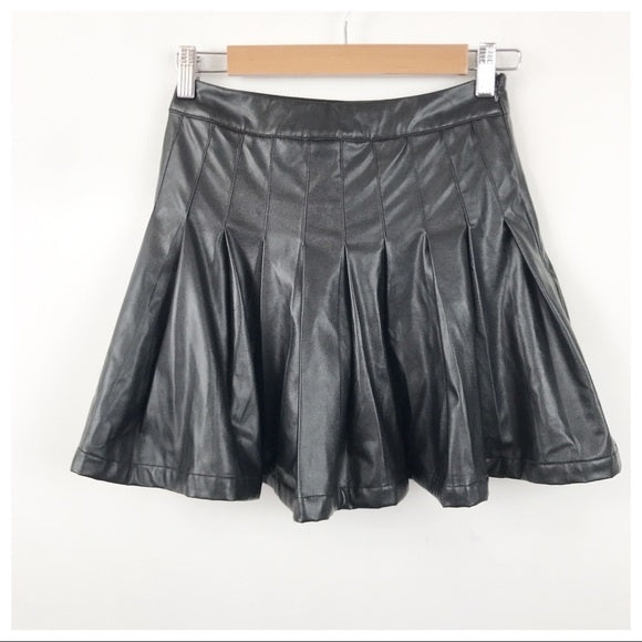 Princess Polly Pleated Faux Leather Skirt - 2