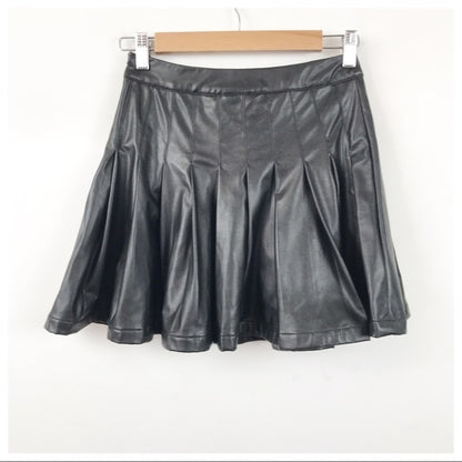 Princess Polly Pleated Faux Leather Skirt - 2