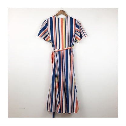 Slate & Willow Riviera Stripe Wrap Dress - XS