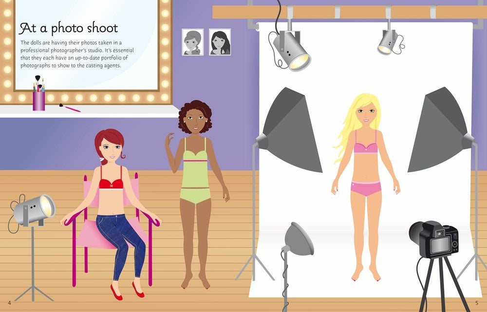 Usborne Sticker Dolly Dressing Movie Stars