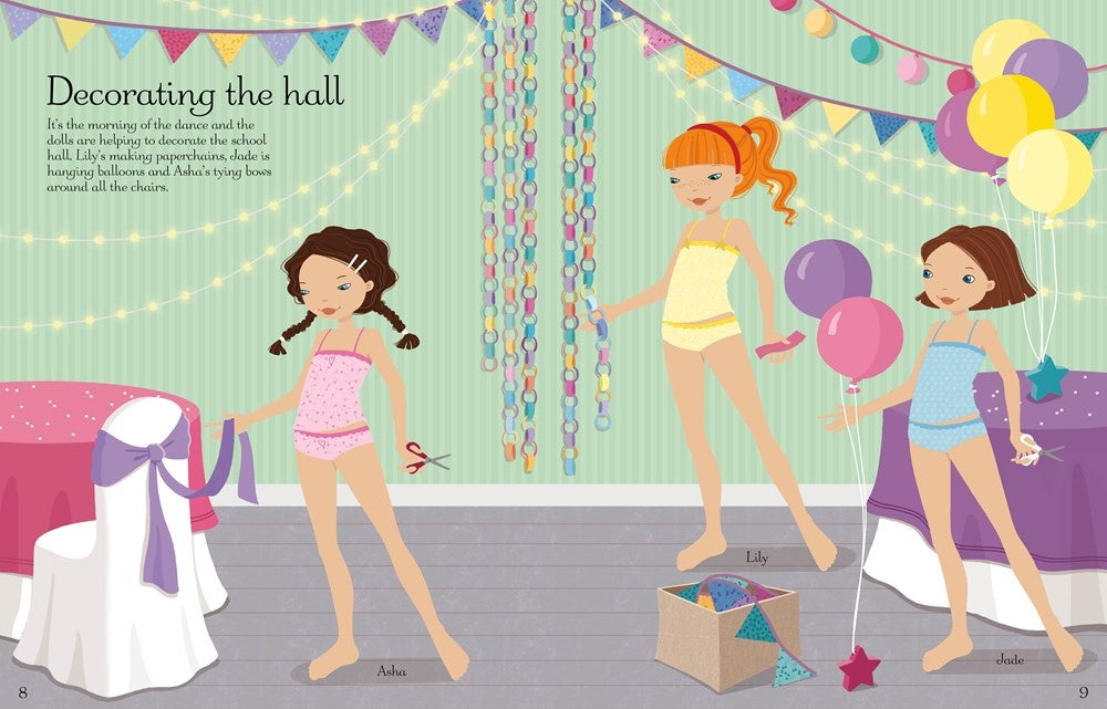 Usborne Sticker Dolly Dressing School Dance