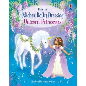 Usborne Sticker Dolly Dressing Unicorn Princesses