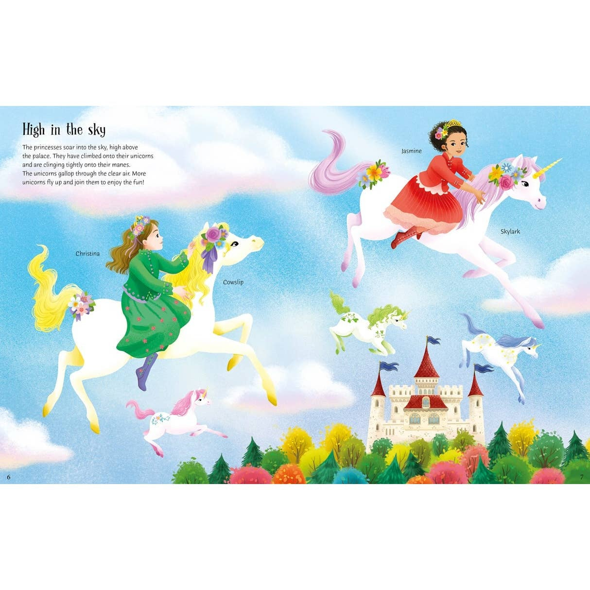 Usborne Sticker Dolly Dressing Unicorn Princesses