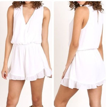 Show Me Your Mumu Riri White Romper Size Medium