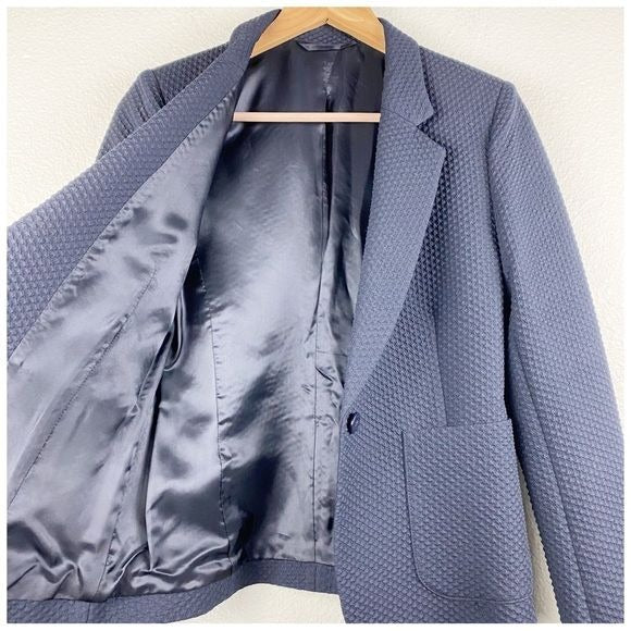 2NDDay Textured Navy Blazer Size 36