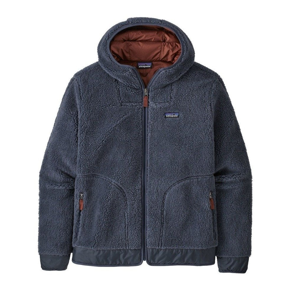 Patagonia Recycled Sherpa Hoody in Smolder Blue - Large