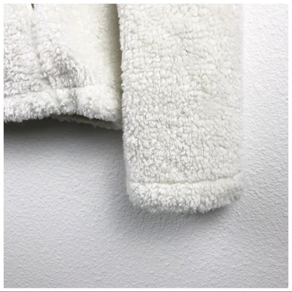 Prana Good Luxe Quilted White Shearling Jacket - XL