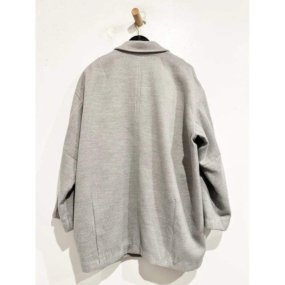 Free People Hannah Slouchy Oversized Blazer in Gray - Large