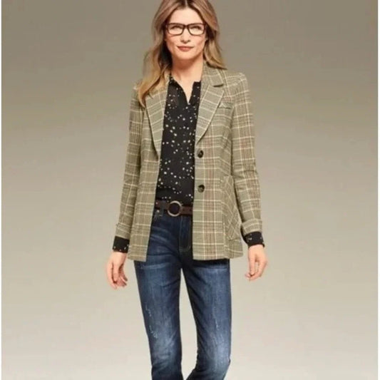 CAbi Pastime Plaid Blazer - 4