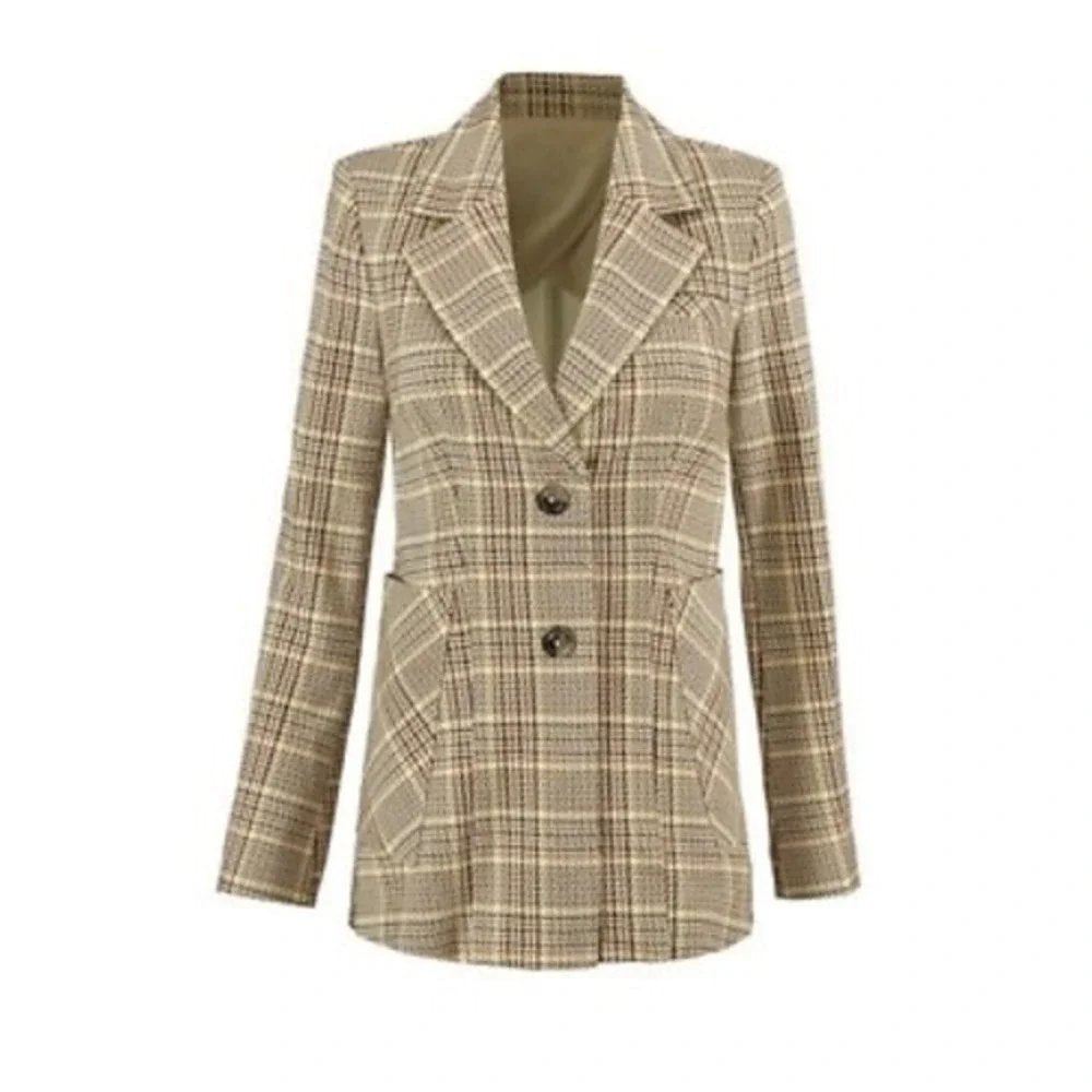 CAbi Pastime Plaid Blazer - 4