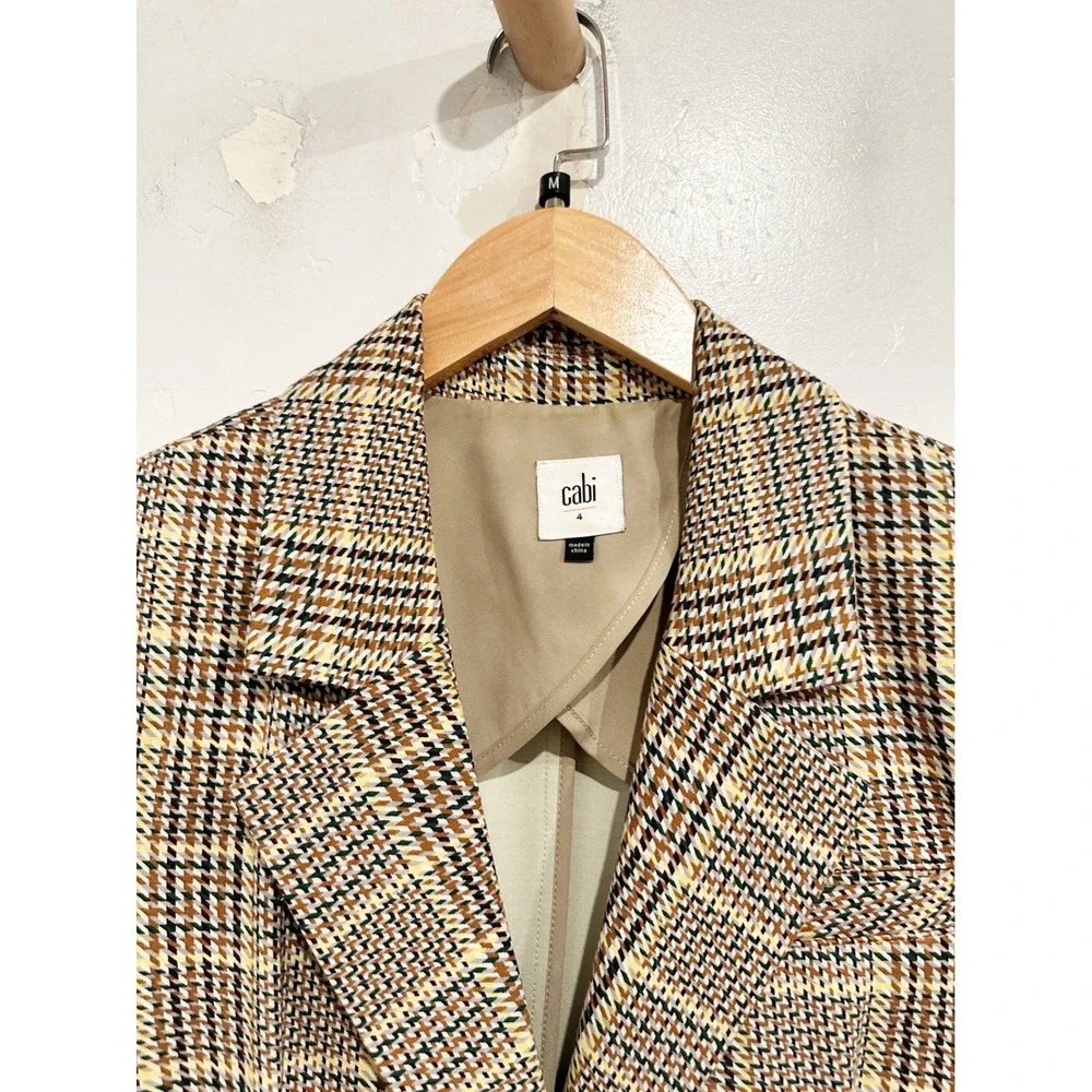 CAbi Pastime Plaid Blazer - 4