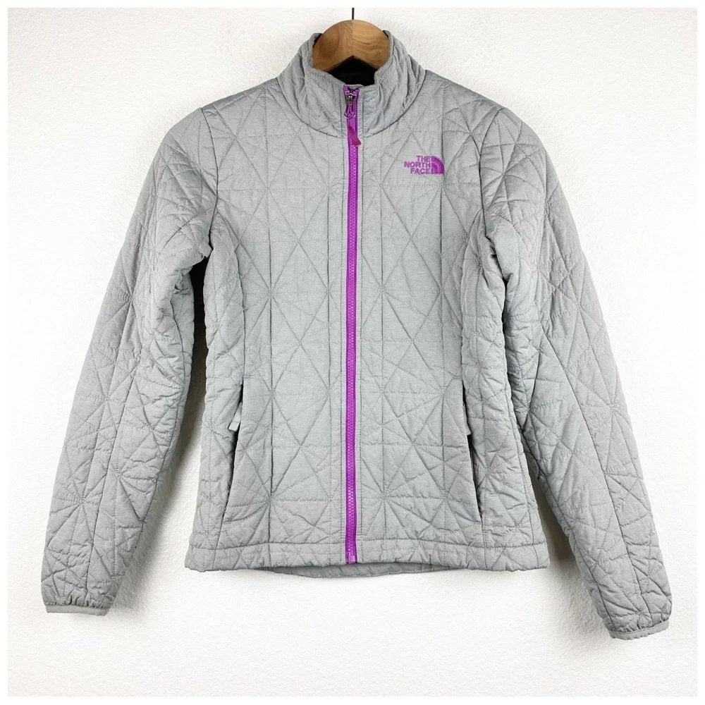 The North‎ Face Tamburello Gray Quilted Jacket - XS