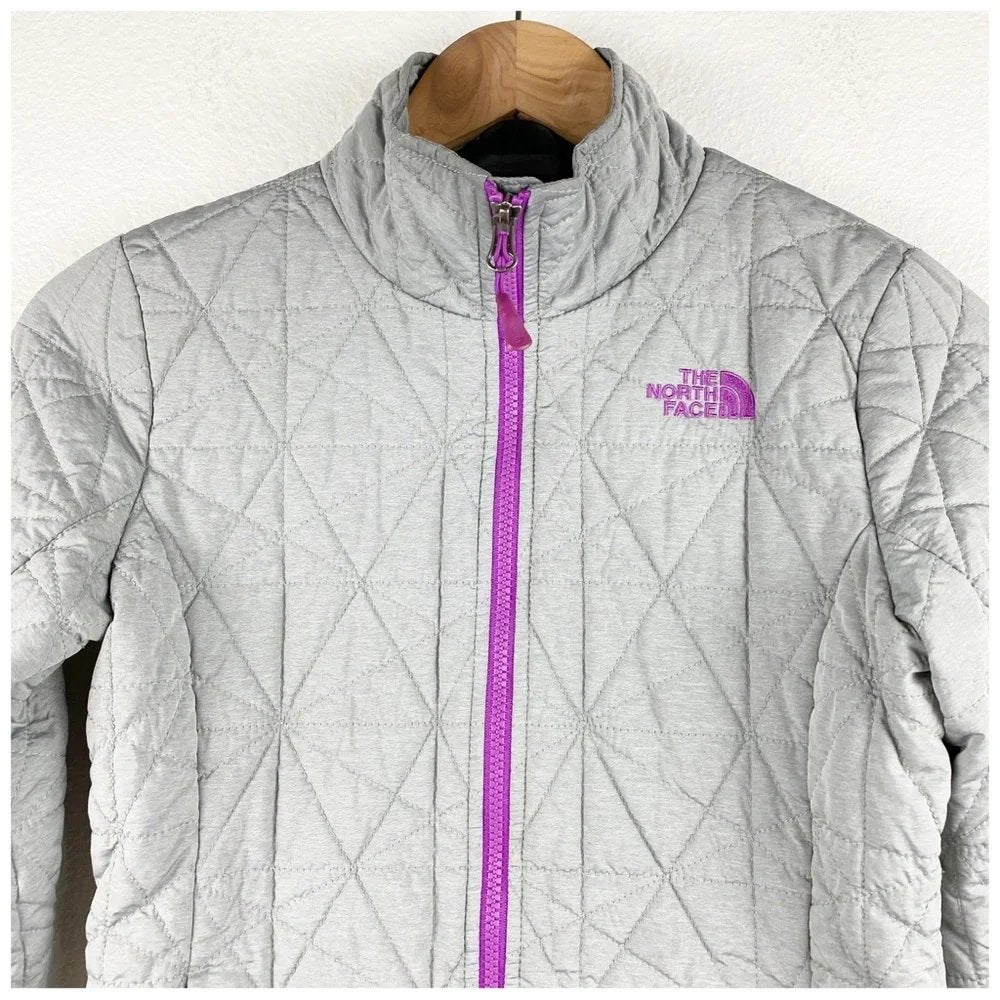 The North‎ Face Tamburello Gray Quilted Jacket - XS