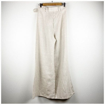 NWT Saroka Dahlia Linen Pant in Natural Size 6