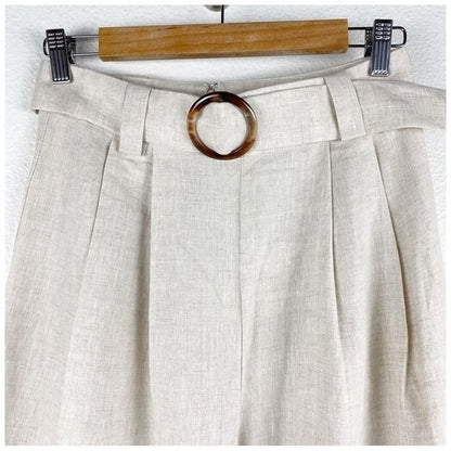 NWT Saroka Dahlia Linen Pant in Natural Size 6