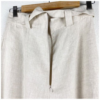 NWT Saroka Dahlia Linen Pant in Natural Size 6