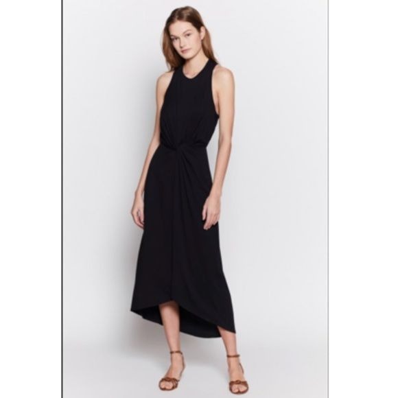 Joie Seamour Twist Front Midi Dress Size XXS