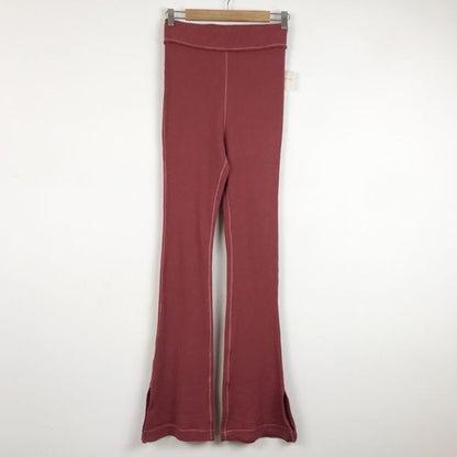 Free People NWT  Under The Stars Slim Flares in Rosewood Size Large