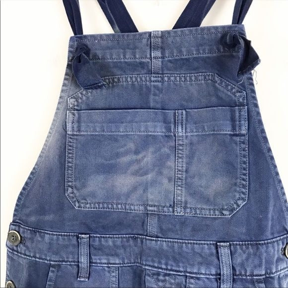 Free People NWOT Feel The Love Blue Shortalls Size 0