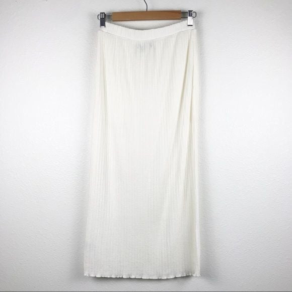 Free People Beach White Ribbed Panama Skirt Set Size Small