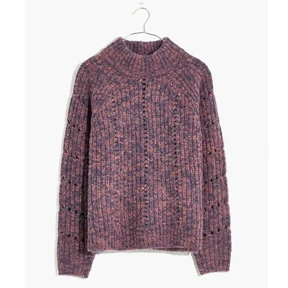 Madewell Pointelle Mockneck Pullover Sweater Size XXS